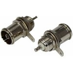 05-2081, Разъем гнездо TV никель на корпус 05-2081, Разъем гнездо TV никель на корпус