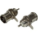 05-2081, Разъем гнездо TV никель на корпус 05-2081, Разъем гнездо TV никель на корпус