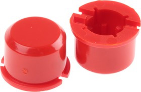 MEC1D08, Клавиша, круглая, красный, d9,6мм, пластик, MEC1625006, MEC3FTH9