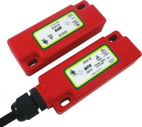112005, WPR Series Magnetic Non-Contact Safety Switch, 250V ac, Plastic Housing, 2NC, 2m Cable