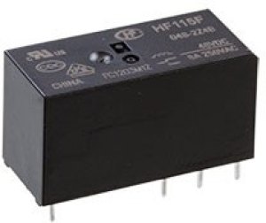 HF115F/048-2Z4B, Реле, 48VDC, 2 form C, 2 pole 8 A, материал контактов AgNi, замена 7-1393243-0 (RT HF115F/048-2Z4B, Реле, 48VDC, 2 form C, 2 pole 8 A, материал контактов AgNi, замена 7-1393243-0 (RT