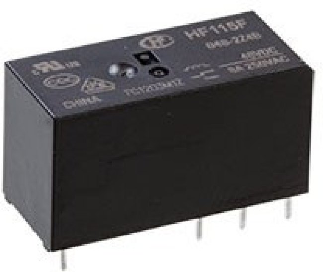 HF115F/048-2Z4B, Реле, 48VDC, 2 form C, 2 pole 8 A, материал контактов AgNi, замена 7-1393243-0 (RT