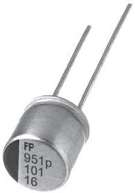 RNL1C102MDS1, Cap Aluminum Polymer 1000uF 16VDC 20% (8 X 20mm) Radial 3.5mm 0.008 Ohm 7500mA 2000h 1