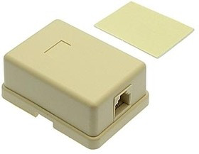 TJC-6P4C MINI, Розетка RJ 6P4C mini, 1 гнездо