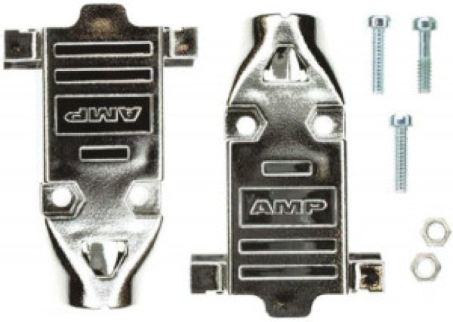 5745854-3, D-Sub Backshells MTL PLTD PLST KIT 9