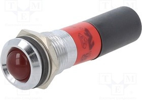 19350230, Индикат.лампа: LED; красный; 230ВAC; O14мм; металл,пластик