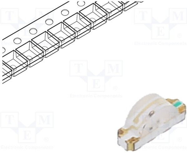 OSRG1204C1E, LED; SMD; 1204; red/yellow-green; 3.2x1x1.5mm; 120°; 20mA