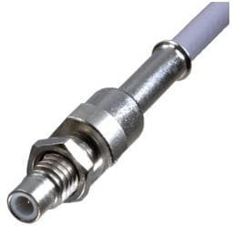 131-6304-406, RF Connectors / Coaxial Connectors SMC Jack Straight Bulkhead RG316 DS