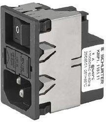 KMF1.1193.11, AC Power Entry Modules 10A 2-P SW 2-P FUSE 10A/250VAC No/Drawer