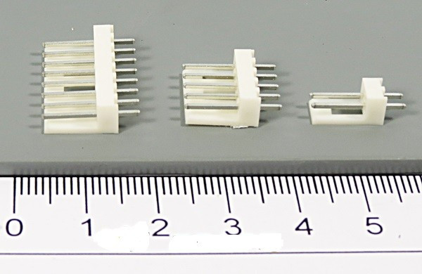 Штекер питания W, однорядный, 8 контактов, шаг 2.54, на плату, W-08; №1132 штек пит W\1x 8\P2,54\плат\\W-08