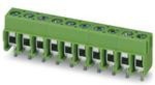 1989476, Conn PC Terminal Block 5 POS 5mm Solder Thru-Hole 17.5A Cardboard