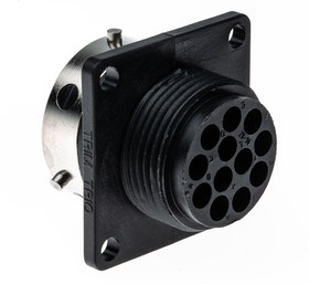 UTG01412S, Круглый разъем, Серия Trim Trio UTG, Настенное Гнездо, 12 контакт(-ов)