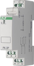 Реле промежуточное (электромагнитное) PK-2P/Un12V ЕВРОАВТОМАТИКА
