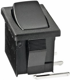 CWSA12AANH, Rocker Switches SPDT ON-ON BLACK RIGHT ANGLE PC 6A