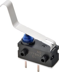D2AW-EL082D R, Микропереключатель, Ультра Субминиатюрный, Рычаг с Длинным Лепестком, SPST-NC, Пайка, 100 мА