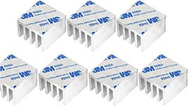 HS 2025-3M, радиатор алюминиевый 20x20x25 самоклеющийся