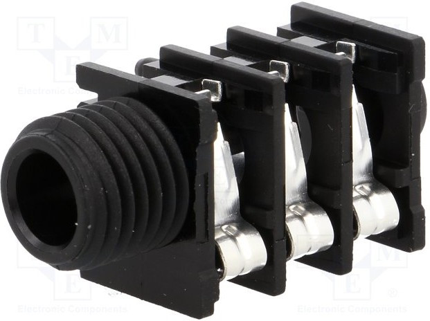 ACJS-MHOP, Phone Connectors 1/4"jack Hor CHASIS CONN PLSTC MNT ACJS-MHOP, Phone Connectors 1/4"jack Hor CHASIS CONN PLSTC MNT