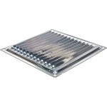 Решётка металлическая с сеткой 150x150ВРС, серебрянный