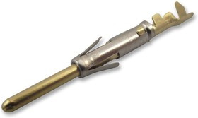 SP24M1F, Контакт круглого разъема, штампованный, Серия Ecomate RM, Штырь, Обжим, 24 AWG, 26 AWG