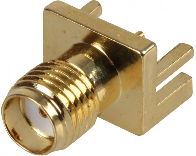 CON-SMA-EDGE, 50 Straight PCB Mount, SMA Connector, jack