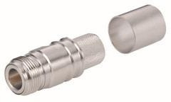 EZ-600-NF-X, RF Connectors / Coaxial Connectors N-Female (jack) crimp connector, non solder pin