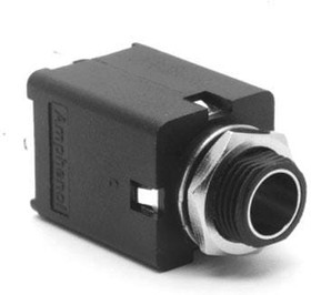 ACJS-MIV-3, Phone Connectors 1/4"jack PLSTC THD MTL NUT/INSERT