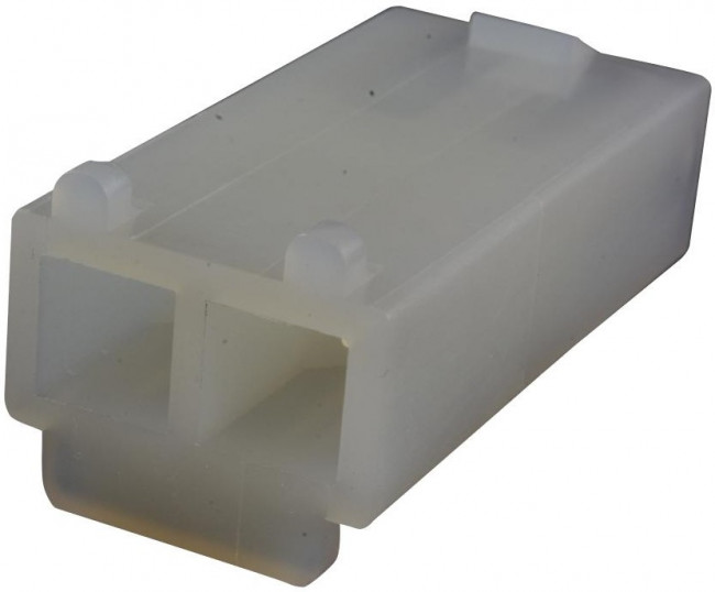 0019092029, Conn Housing PL 2 POS 6.7mm Crimp ST Cable Mount Natural Bag