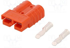 6331G11, Вилка, провод-провод, SB50, "папа" / "мама", PIN: 2, на провод