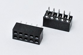 Разъем PBD2-2x 5 розетка, шаг P2.54, контакты 10P, монтаж на плату