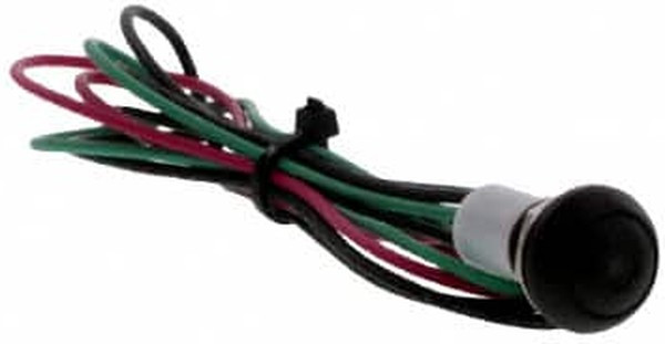 PB6B2FM2M1CAL06S500, Pushbutton Switches PB OFF/ON FC Black Green LED IP68 .5m L