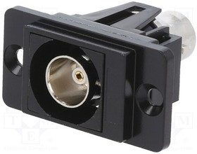 CP30738MB, Соединитель; гнездо BNC,с обеих сторон; 75Ом; черный; 29мм