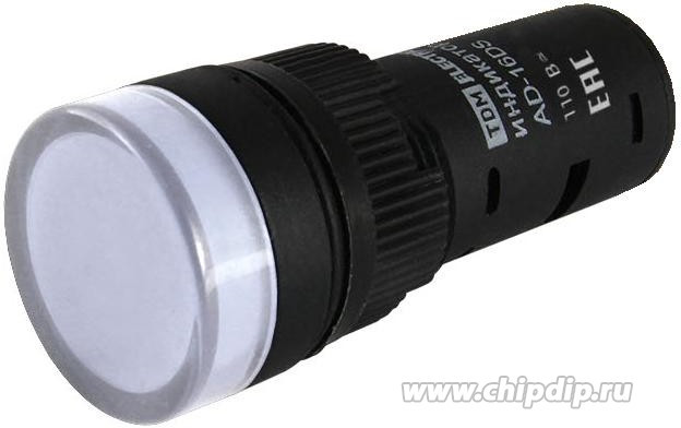 Лампа AD-16DS(LED)матрица d16мм белый 110В AC/DC TDM Лампа AD-16DS(LED)матрица d16мм белый 110В AC/DC TDM