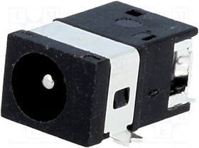 FC68145S, Гнездо, питания DC, "папа", 3,5/1,3мм, MINI, SMT, 1А, 12ВDC