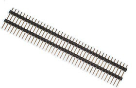 PLH-40 (DS-1029-01 - 1x40), Соединитель межплатный 2.54мм 1х40pin тип18 PLH-40 (DS-1029-01 - 1x40), Соединитель межплатный 2.54мм 1х40pin тип18