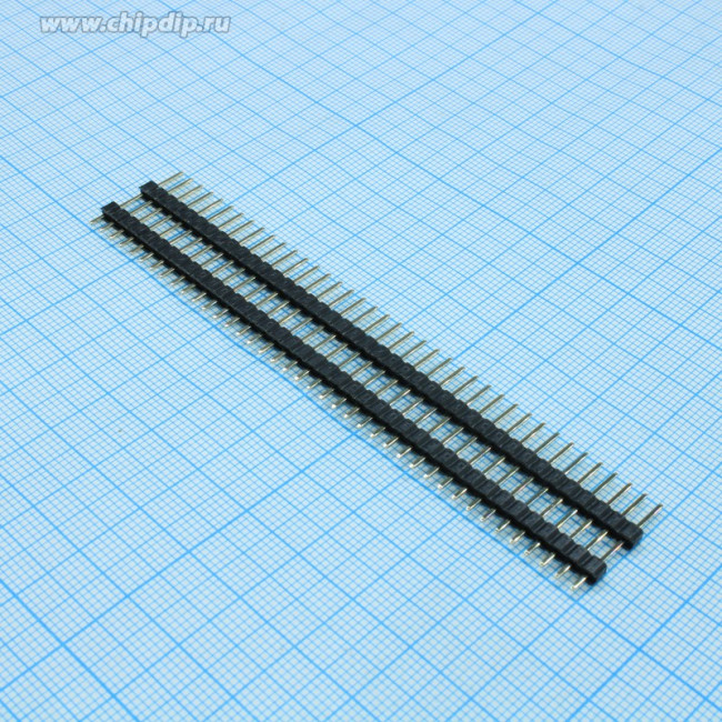 PLH-40 (DS-1029-01 - 1x40), Соединитель межплатный 2.54мм 1х40pin тип18