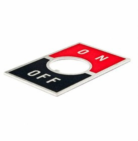 AT215, Switch Hardware 12MM ON-OFF PLATE