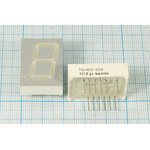 Светодиодный дисплей желтый, 7 сегментов, 1 разряд, высота 20,3 мм, 3400 мкд, HDSP-4200; №7004 Y СД