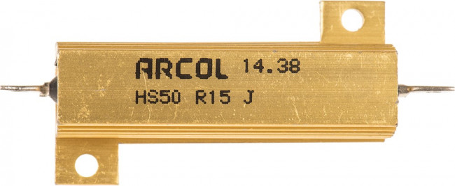 HS50 R15 J, 150m 50W Wire Wound Chassis Mount Resistor HS50 R15 J ±5%