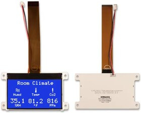 NHD-C12864WO-B1TMI#-M, LCD Graphic Display Modules &amp; Accessories COG STN-Blue 128x64 White
