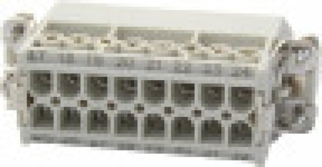 93601-0238, Heavy Duty Power Connectors 10P+ PE M INSERT 16A CRP TERM 7310.6104.0