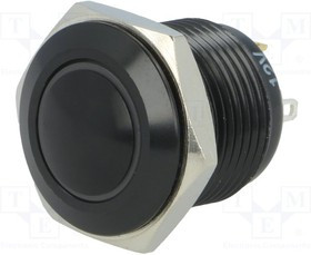 V16-10N-12G-A, Переключатель: антивандальный, Пол: 2, SPST-NO, 2A/36ВDC, IP65