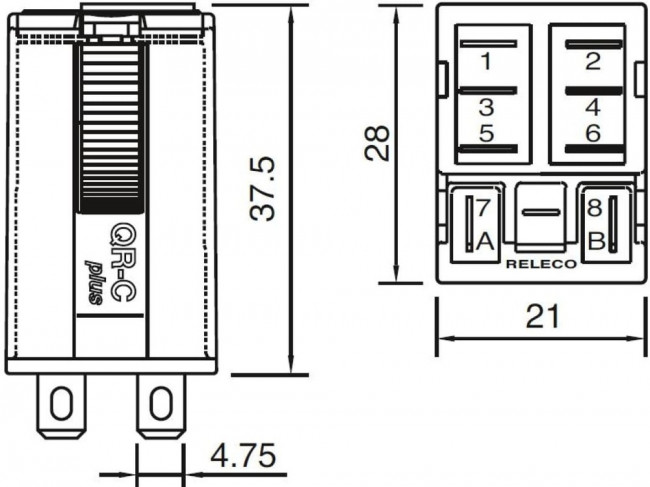 Промежуточное реле R7-T21D/DC110V PN132603 Промежуточное реле R7-T21D/DC110V PN132603