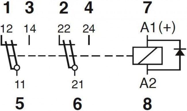Промежуточное реле R7-T21D/DC110V PN132603 Промежуточное реле R7-T21D/DC110V PN132603
