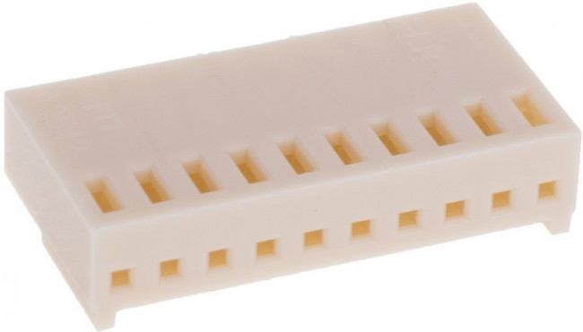 HU-10, розетка на кабель с контактами (2.54мм)