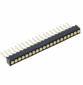 850-10-009-10-001000, Conn Unshrouded Header HDR 9 POS 1.27mm Solder ST Top Entry Thru-Hole
