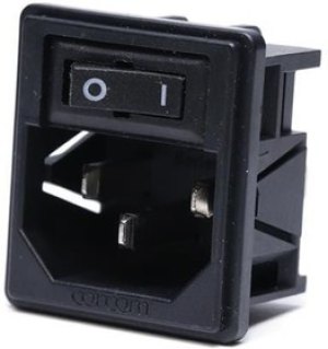 15CU10S1, AC Power Entry Modules 15A UNFILTERED 1.0MM SIDE SNAP