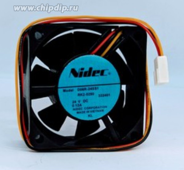 Вентилятор Nidec D06R-24SS1-02B / RK2-0280 60x15мм 24V 2.16W 0.12A / 0.14A OEM