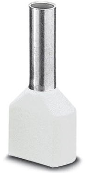 Кабельный наконечник AI 0,5 - 8 WH изолированный, сечение 0,5mm2, длина 8mm, белый (упак. 100шт.)