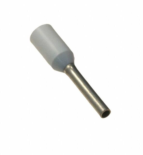 Кабельный наконечник AI 0,5 - 8 WH изолированный, сечение 0,5mm2, длина 8mm, белый (упак. 100шт.)