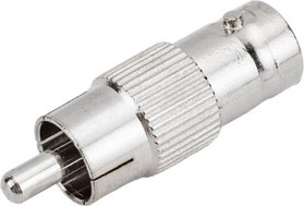 Переход BNC гнездо - RCA штекер металл, PL2347